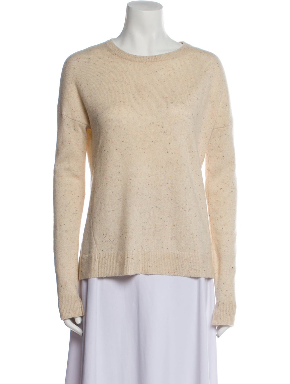 Zadig & Voltaire Cashmere Sweater Neutrals Long Sleeve with Scoop Neck