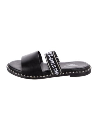 Zadig & Voltaire Leather Printed Slides