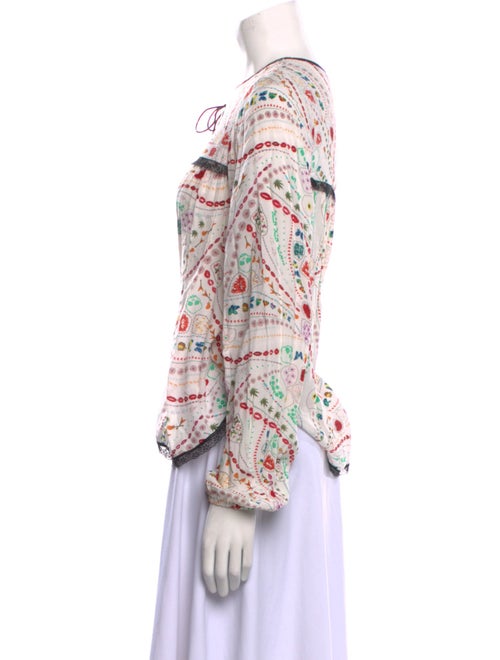 Zadig & Voltaire Printed Long Sleeve Blouse
