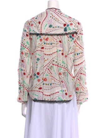 Zadig & Voltaire Printed Long Sleeve Blouse