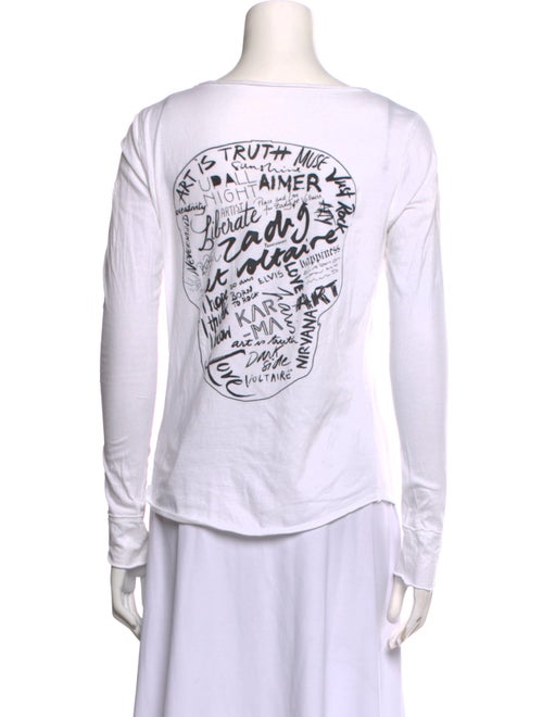 Zadig & Voltaire V-Neck Long Sleeve T-Shirt