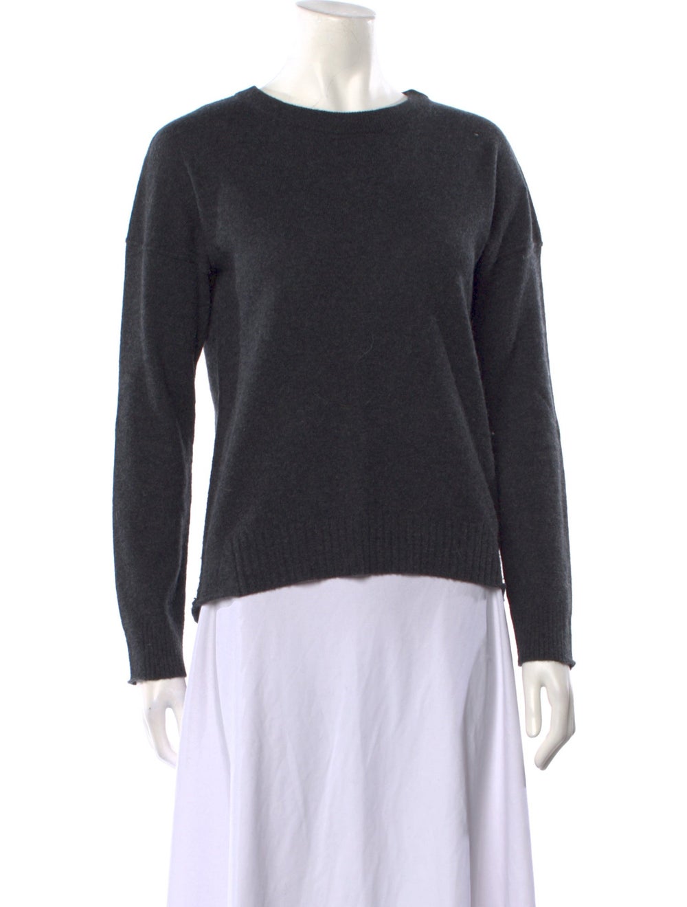 Zadig & Voltaire Wool Pullover Grey Sequin Embellishments Long Sleeve