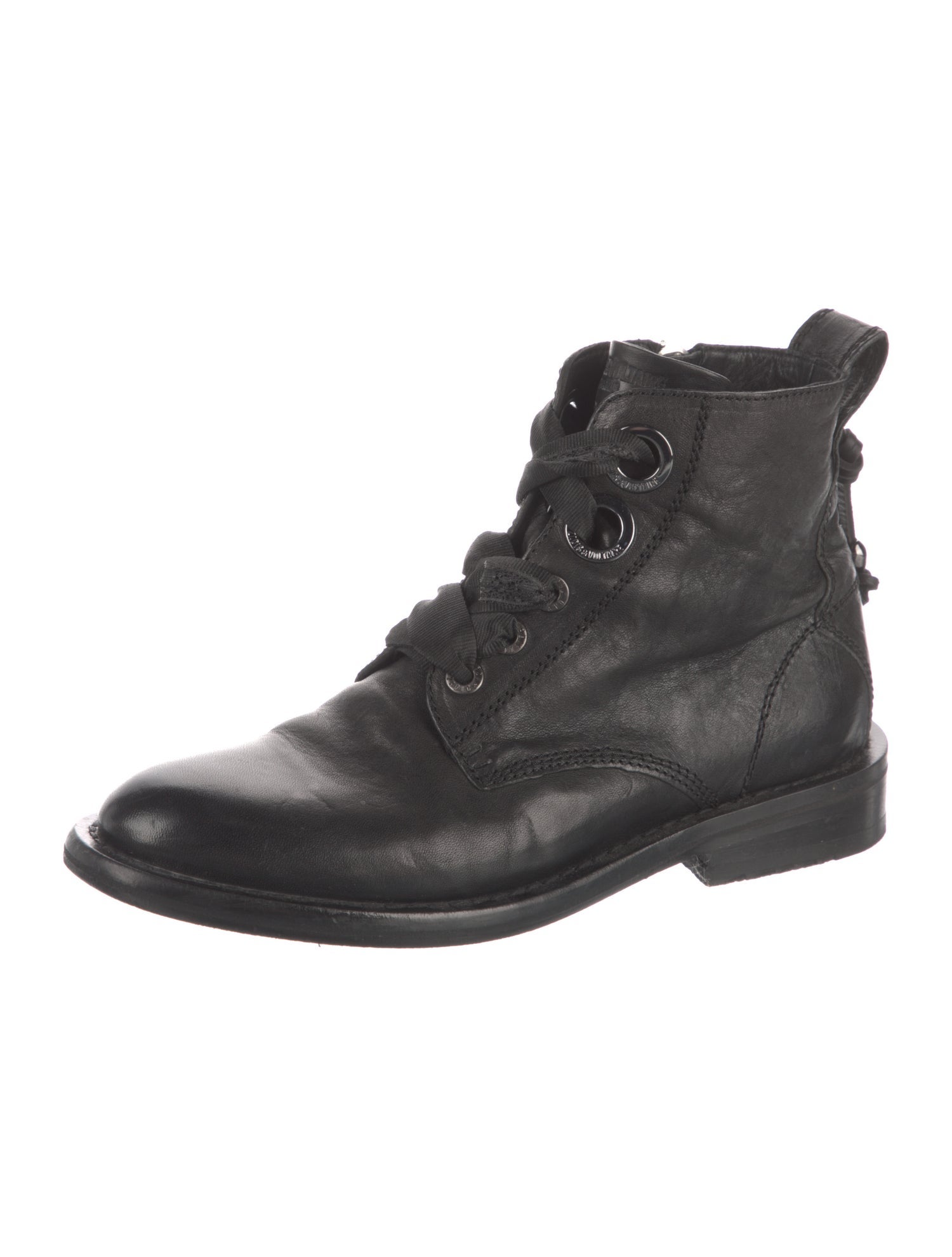 Zadig & Voltaire Laureen Roma Leather Combat Boots