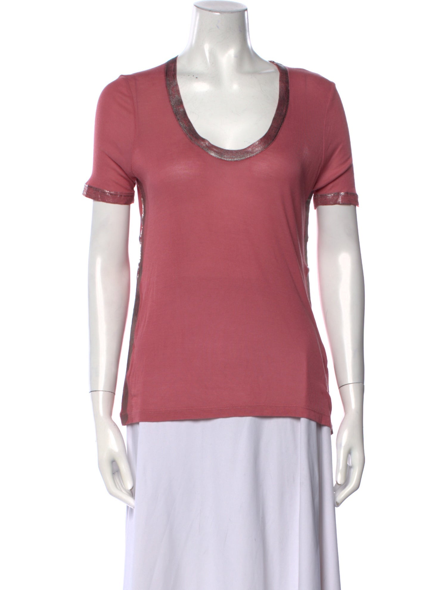 Zadig & Voltaire Scoop Neck Short Sleeve T-Shirt