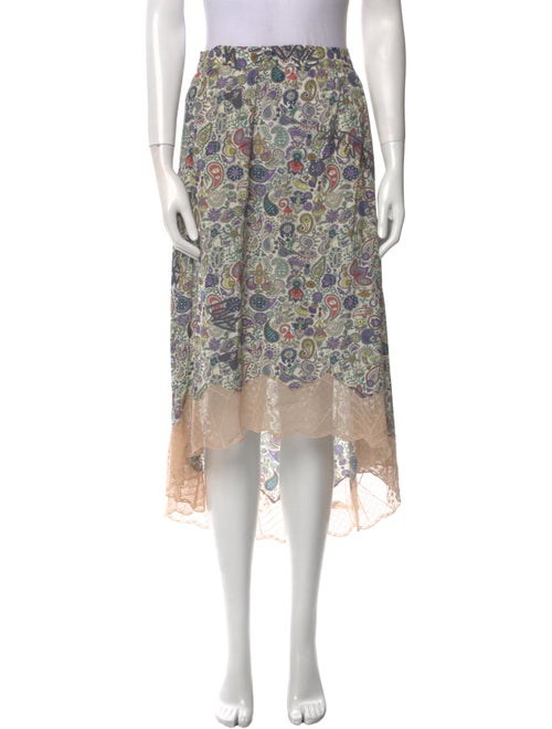 Zadig & Voltaire Paisley Print Midi Length Skirt