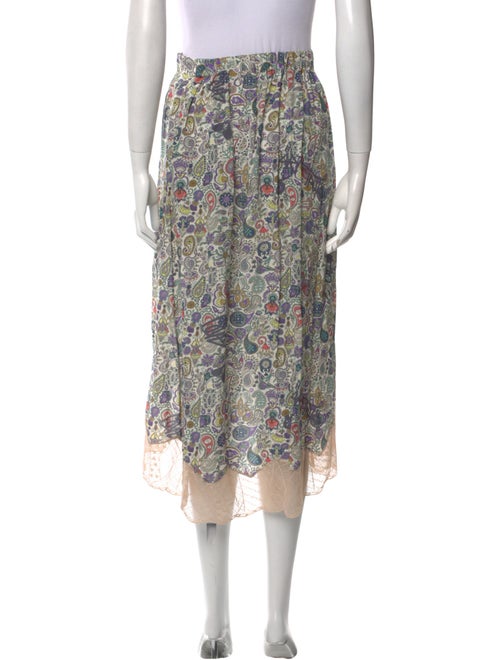Zadig & Voltaire Paisley Print Midi Length Skirt