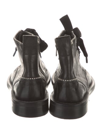 Zadig & Voltaire Leather Combat Boots