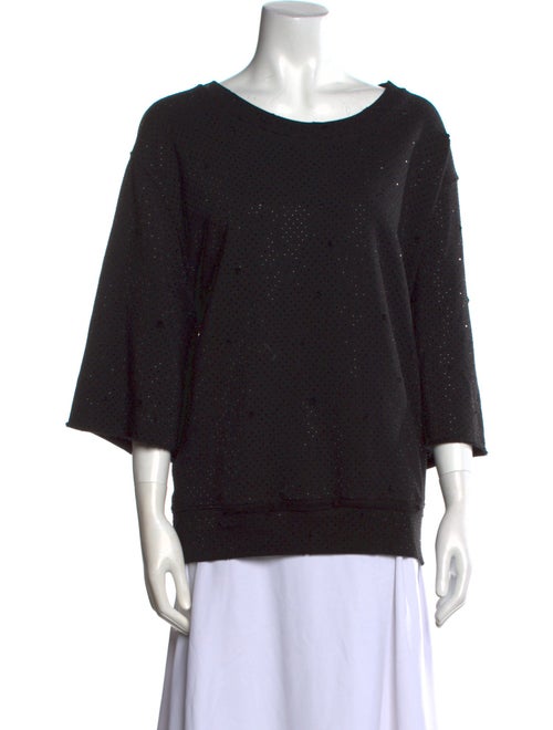 Zadig & Voltaire Bateau Neckline Three-Quarter Sleeve Sweatshirt