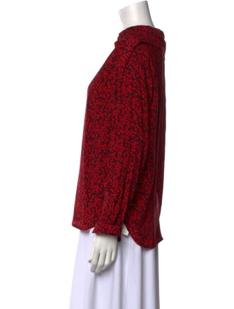 Zadig & Voltaire Printed V-Neck Blouse