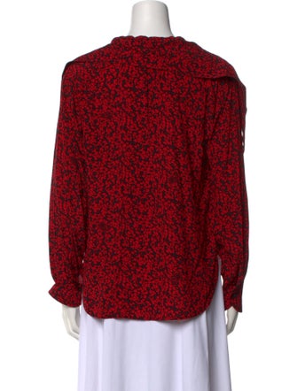 Zadig & Voltaire Printed V-Neck Blouse