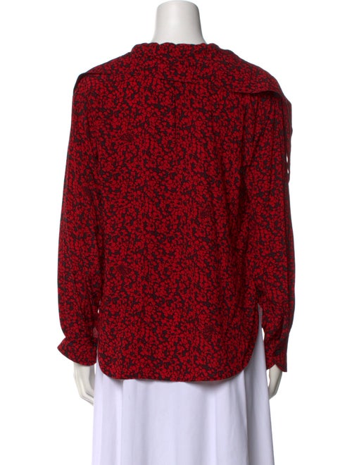 Zadig & Voltaire Printed V-Neck Blouse