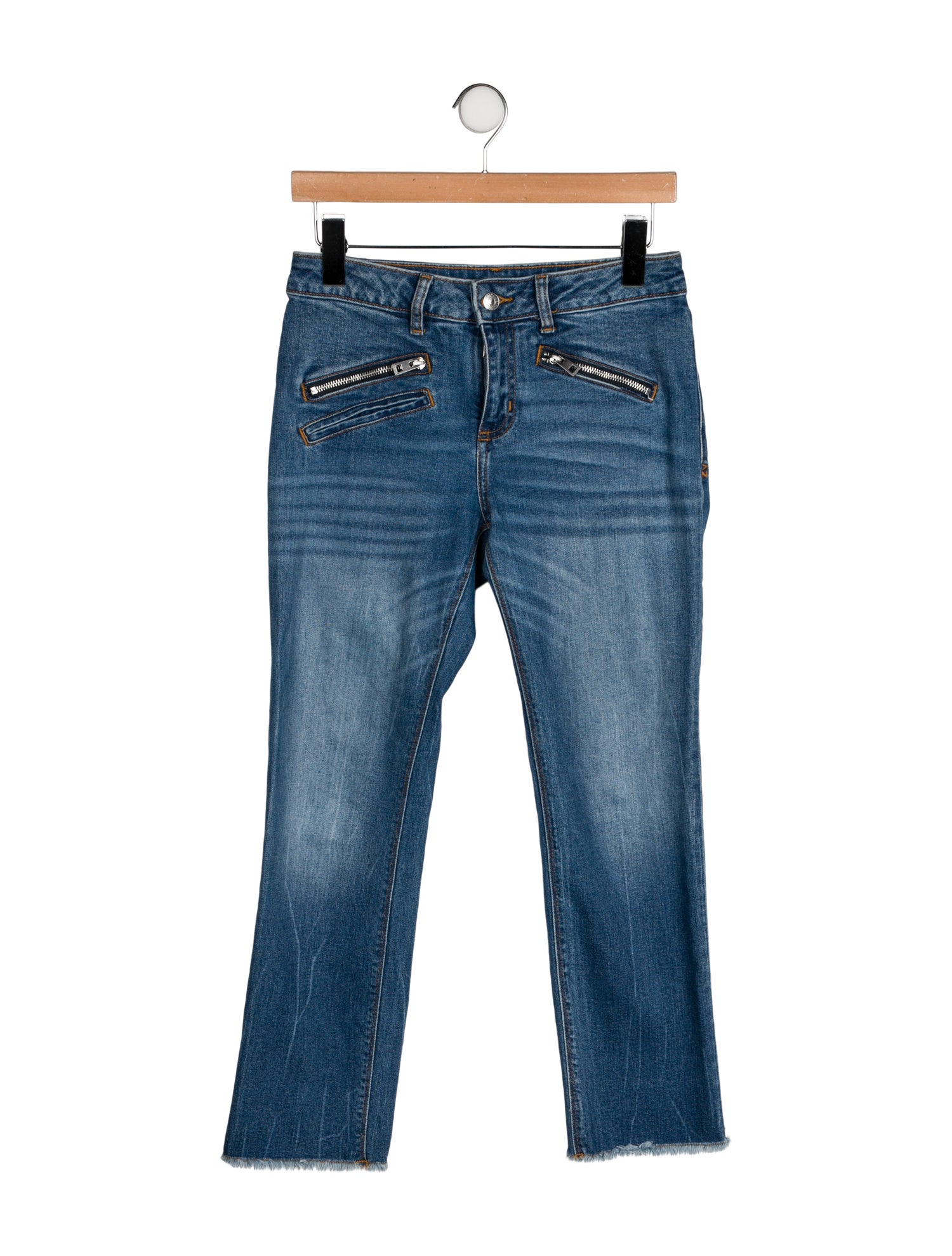Zadig & Voltaire Mid-Rise Straight Leg Jeans