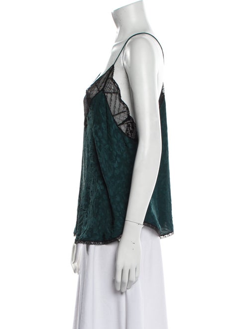 Zadig & Voltaire Silk Lace Trim Embellishment Nightgown