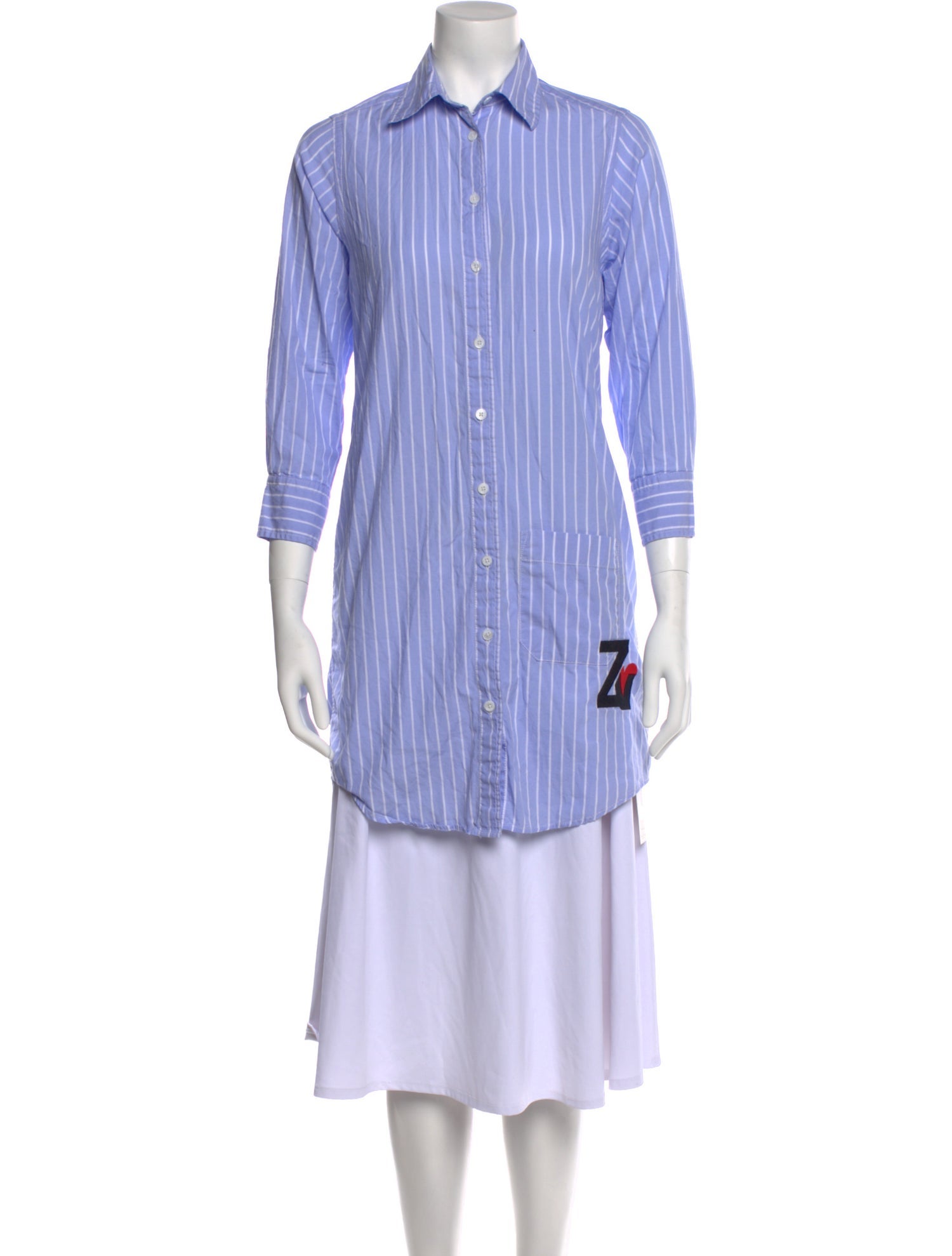 Zadig & Voltaire Striped Three-Quarter Sleeve Tunic