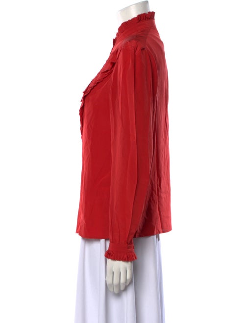 Zadig & Voltaire Silk Mock Neck Blouse