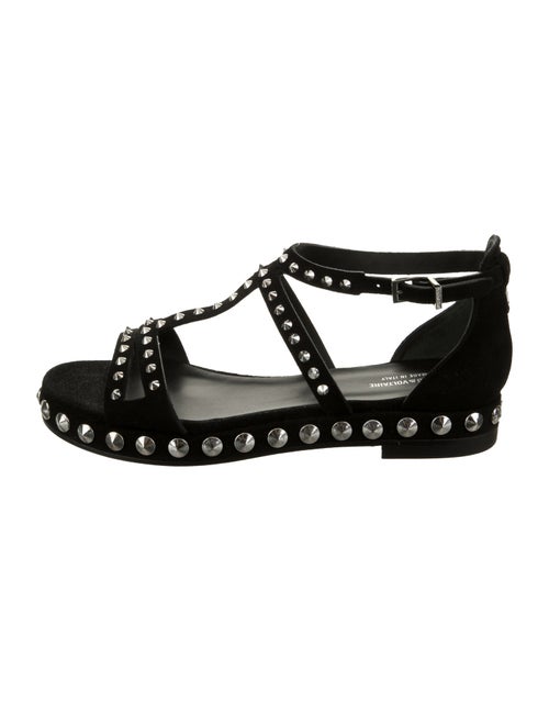 Zadig & Voltaire Suede Studded Accents Gladiator Sandals