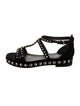 Zadig & Voltaire Suede Studded Accents Gladiator Sandals