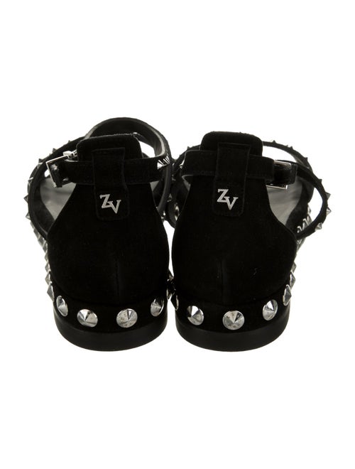 Zadig & Voltaire Suede Studded Accents Gladiator Sandals