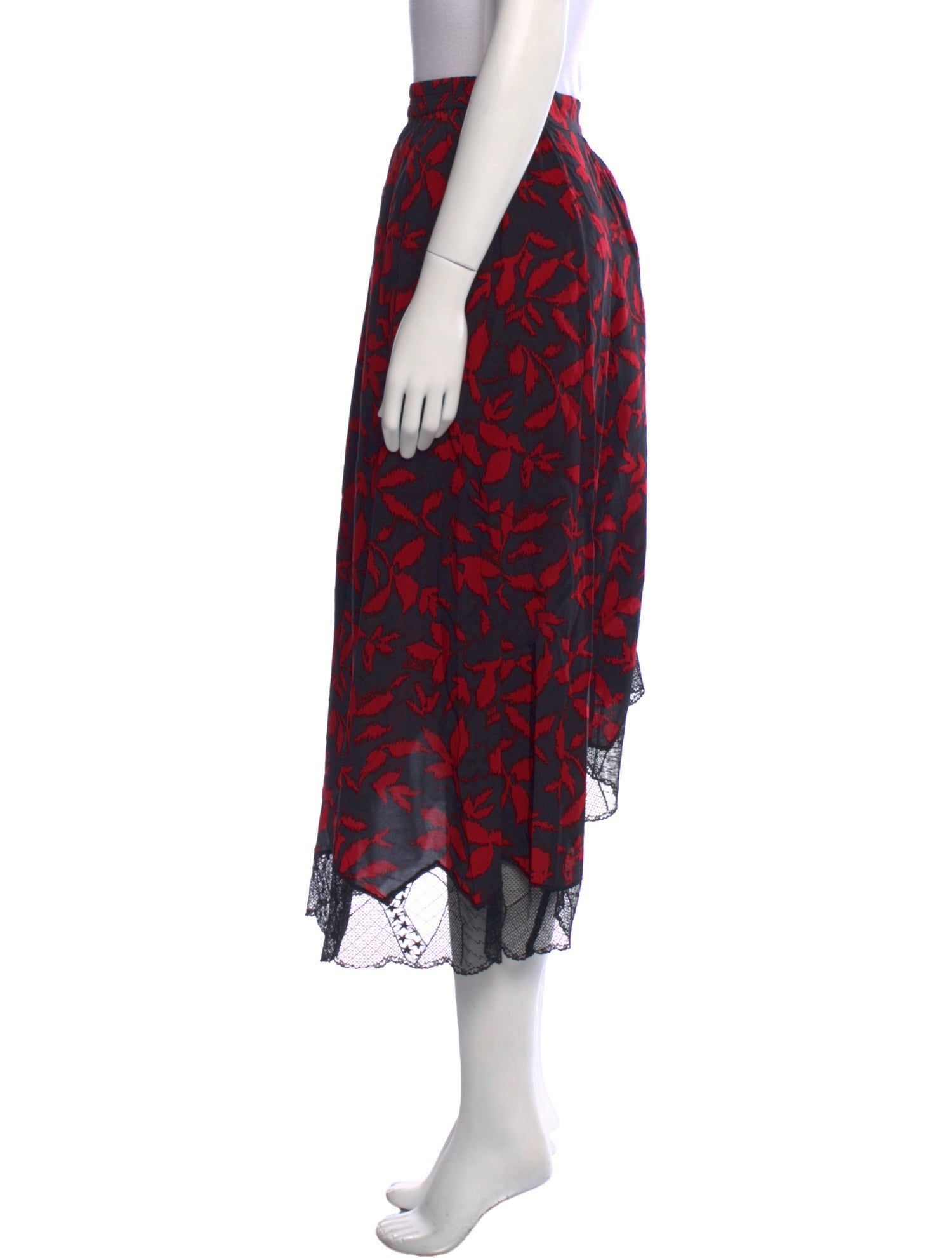 Zadig & Voltaire Floral Print Midi Length Skirt w/ Tags