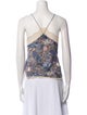 Zadig & Voltaire Floral Print V-Neck Top