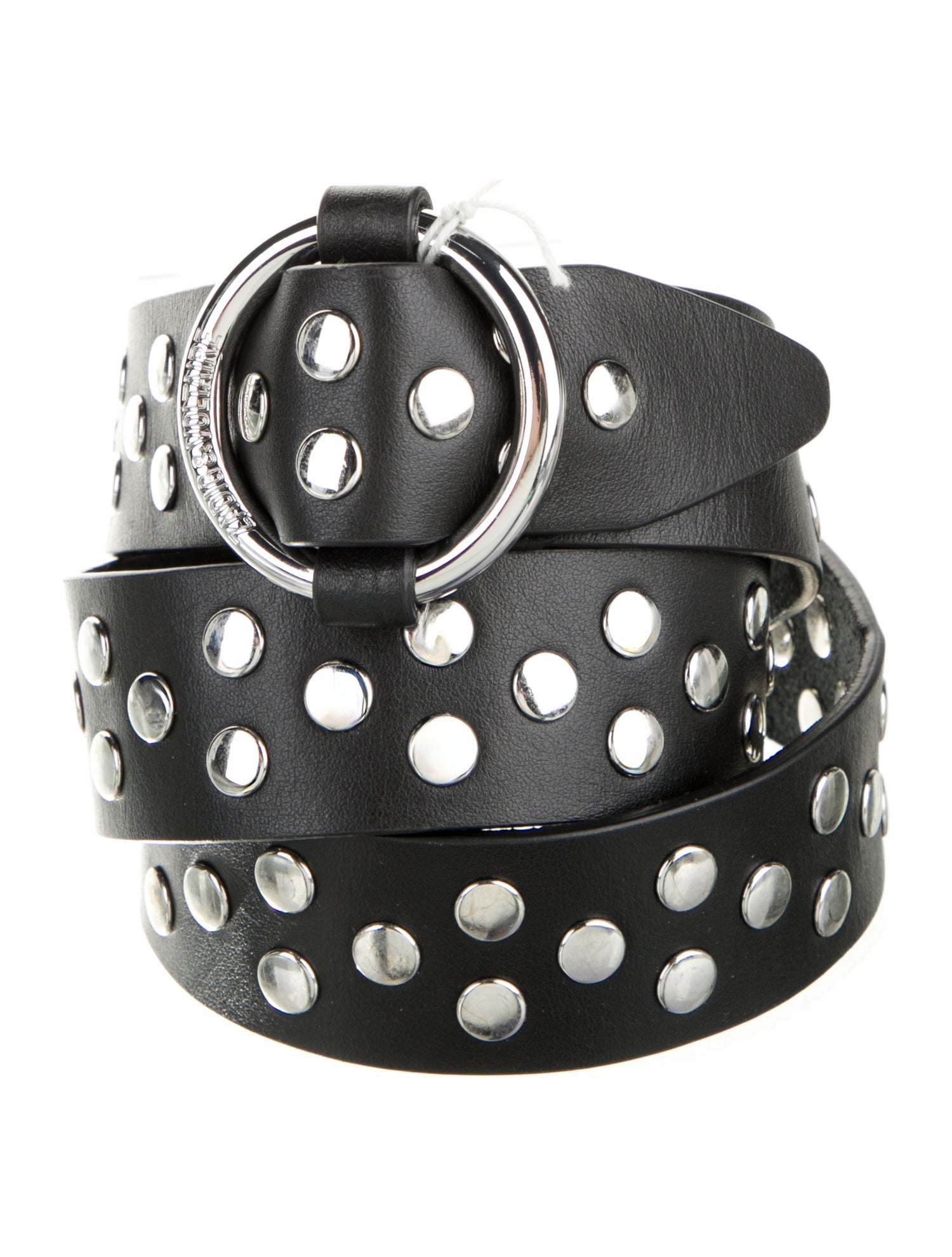 Zadig & Voltaire Leather Studded Accents Belt w/ Tags
