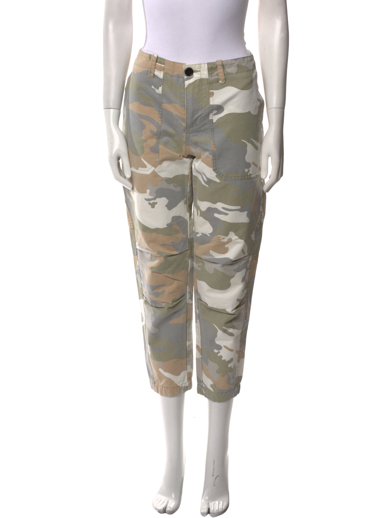 Zadig & Voltaire Camouflage Print Straight Leg Pants