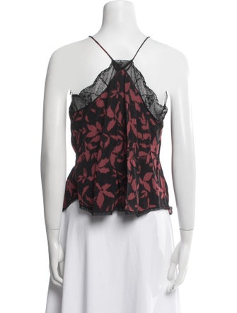 Zadig & Voltaire Printed V-Neck Top