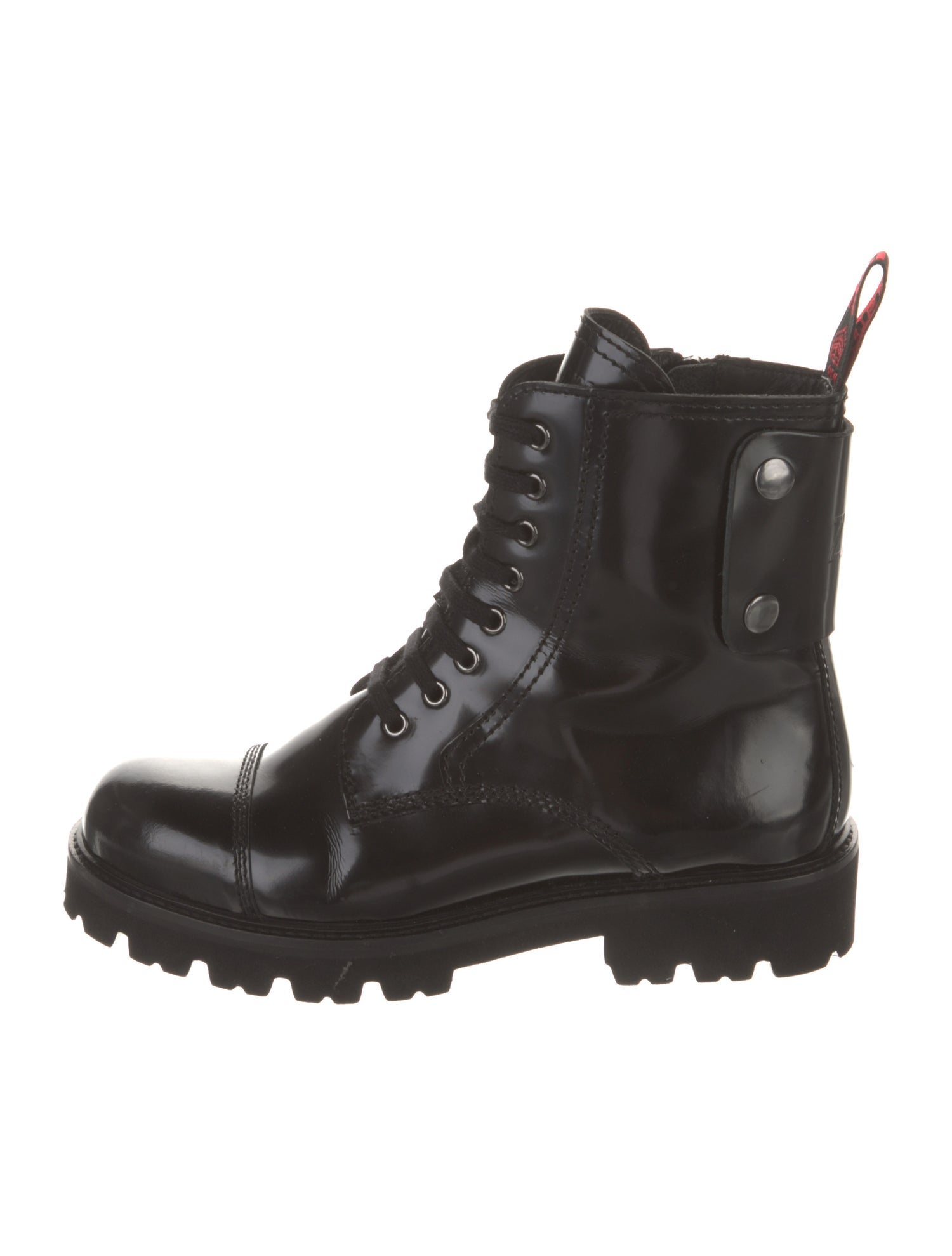 Zadig & Voltaire Leather Combat Boots