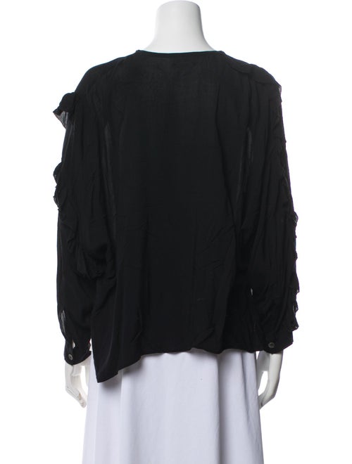 Zadig & Voltaire Cowl Neck Long Sleeve Blouse