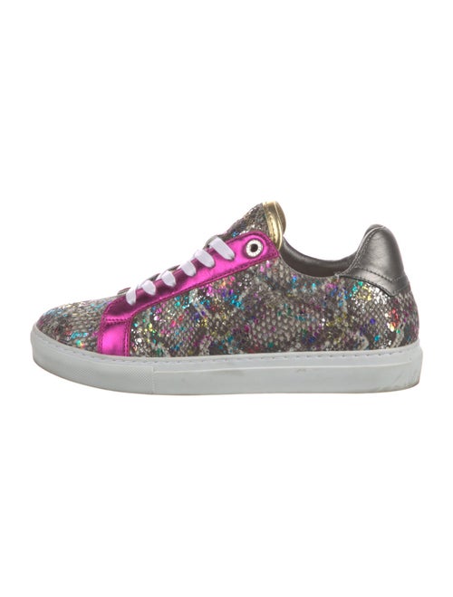 Zadig & Voltaire Leather Printed Sneakers