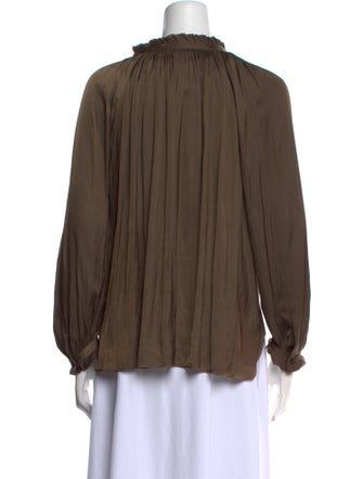 Zadig & Voltaire Tie Neck Long Sleeve Blouse