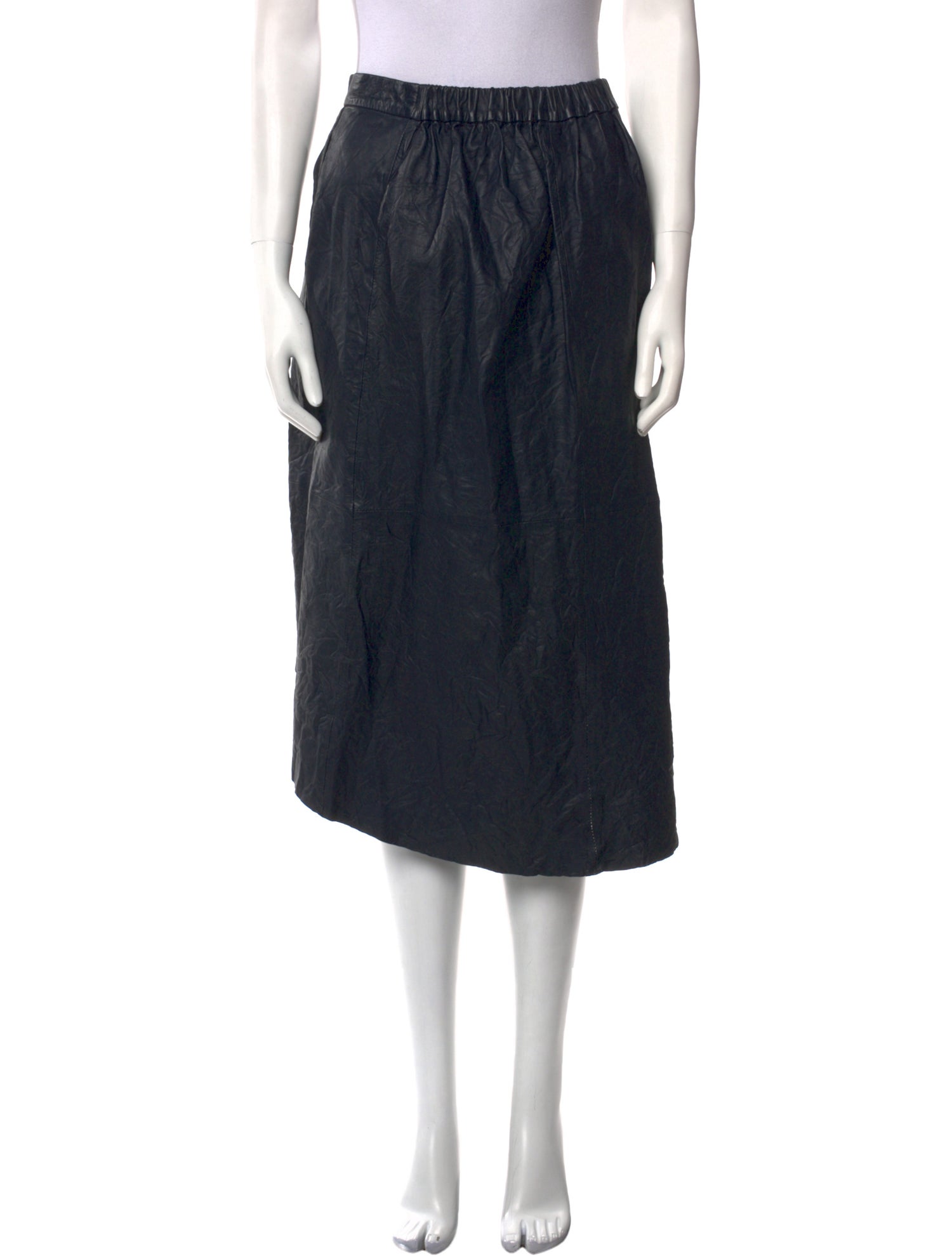 Zadig & Voltaire Leather Midi Length Skirt