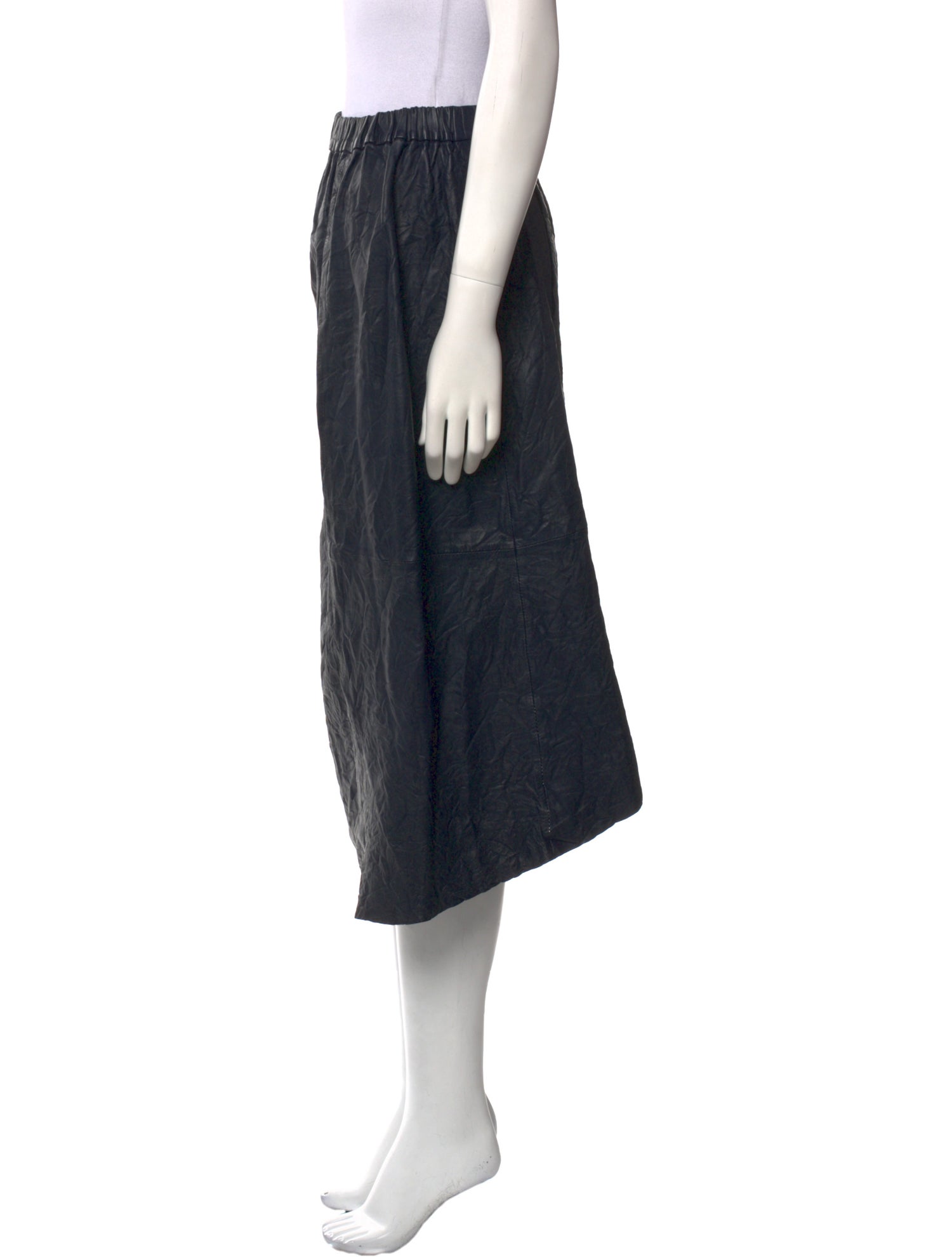 Zadig & Voltaire Leather Midi Length Skirt