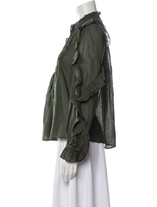 Zadig & Voltaire Mock Neck Long Sleeve Blouse