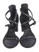 Zadig & Voltaire Leather Studded Accents Sandals