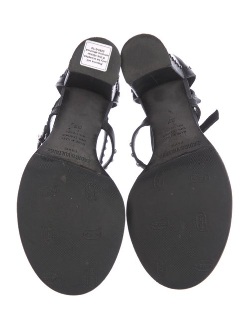 Zadig & Voltaire Leather Studded Accents Sandals