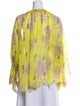 Zadig & Voltaire Floral Print Tie Neck Blouse
