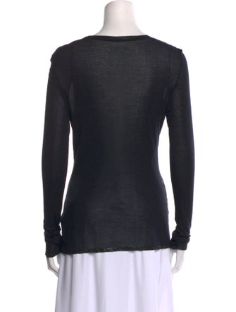 Zadig & Voltaire Scoop Neck Long Sleeve T-Shirt