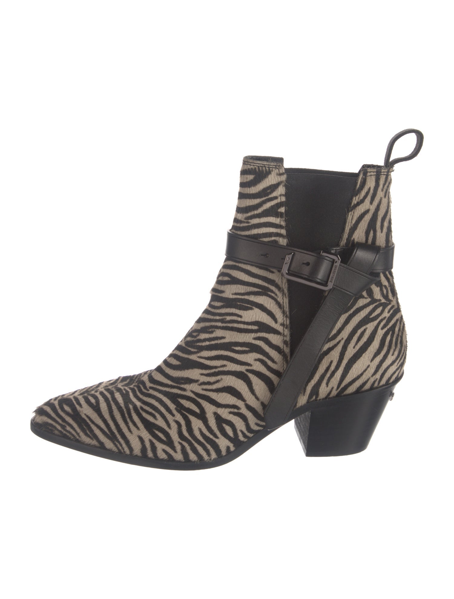 Zadig & Voltaire Ponyhair Printed Western Boots