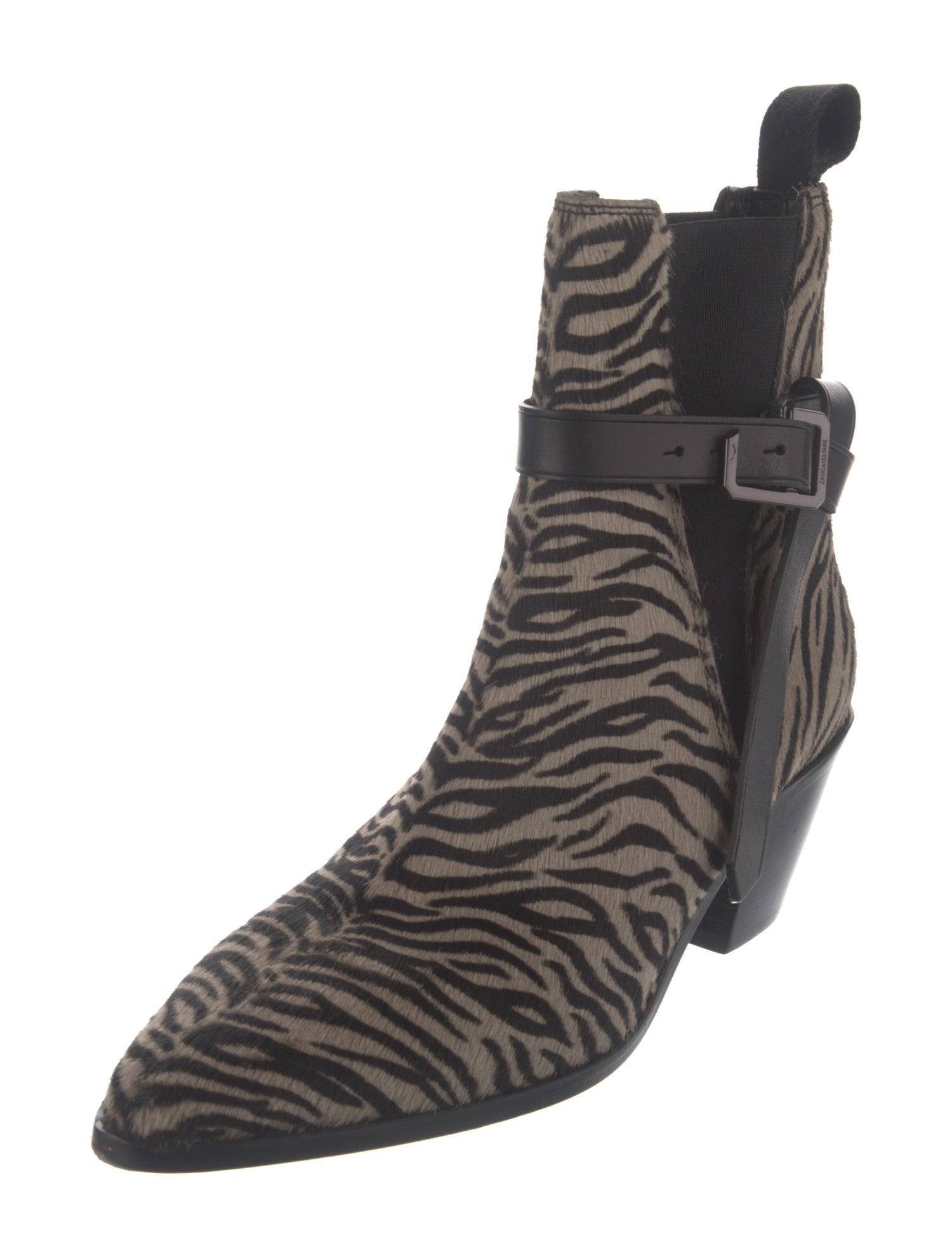 Zadig & Voltaire Ponyhair Printed Western Boots
