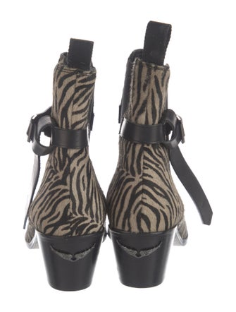 Zadig & Voltaire Ponyhair Printed Western Boots