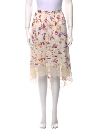 Zadig & Voltaire Printed Midi Length Skirt