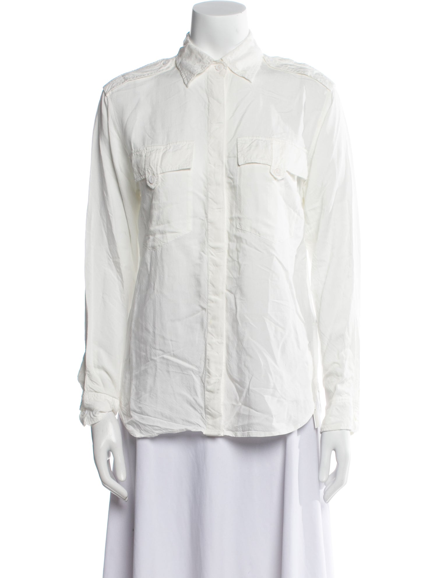 Zadig & Voltaire Long Sleeve Button-Up Top