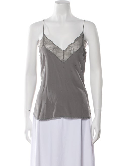 Zadig & Voltaire Silk V-Neck Top