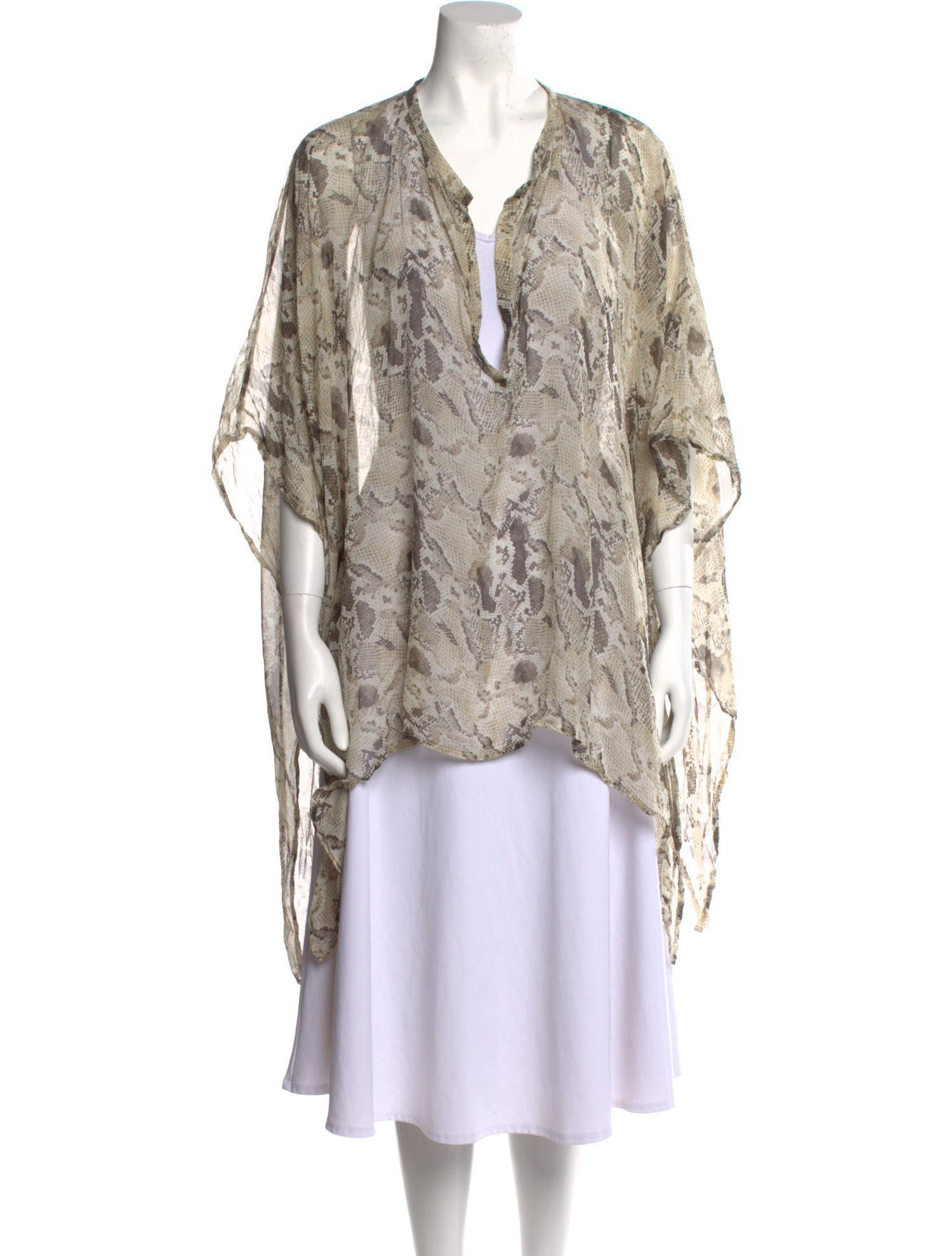 Zadig & Voltaire Silk Animal Print Tunic