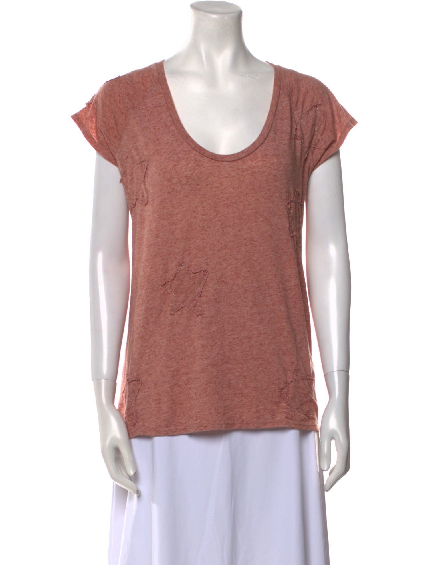 Zadig & Voltaire Scoop Neck Short Sleeve T-Shirt
