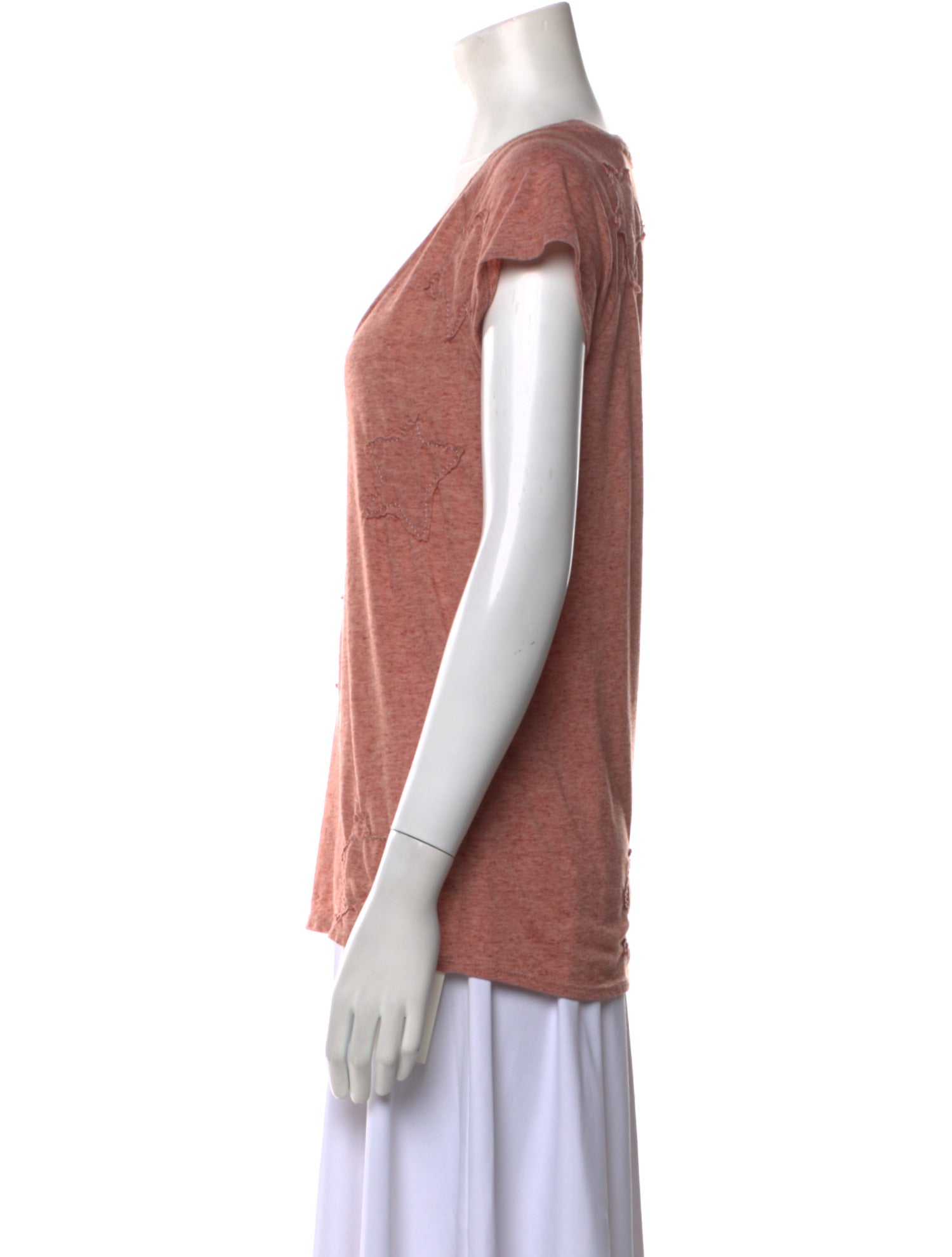 Zadig & Voltaire Scoop Neck Short Sleeve T-Shirt