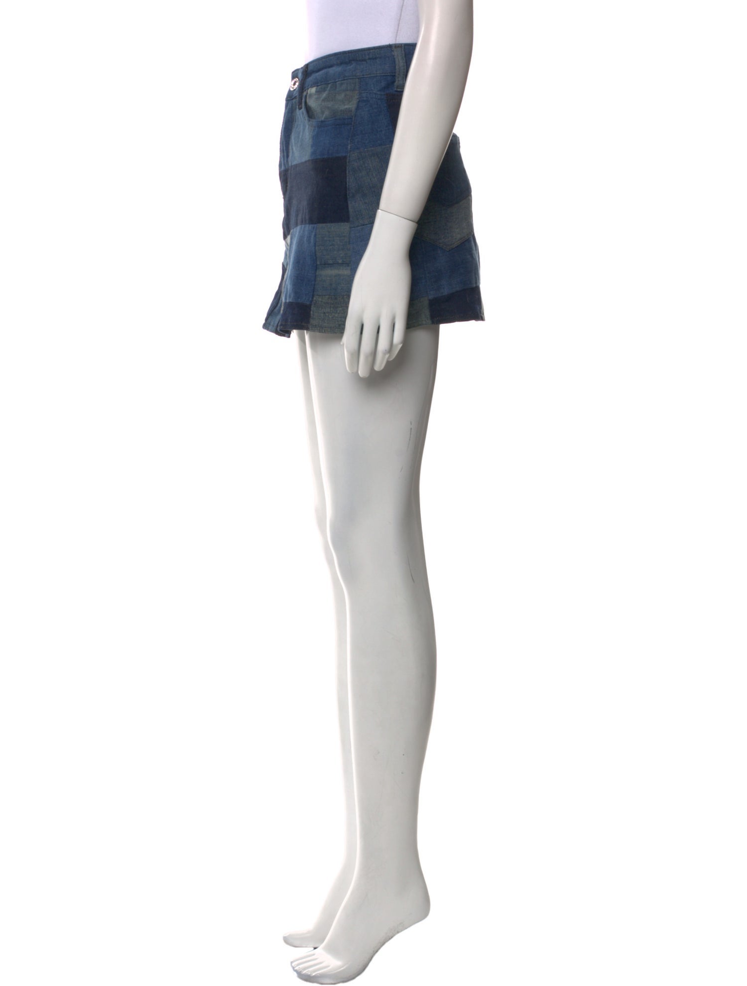 Zadig & Voltaire Colorblock Pattern Mini Skirt