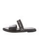 Zadig & Voltaire Leather Graphic Print Slides
