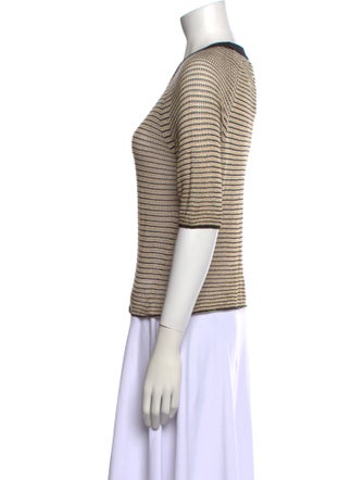 Zadig & Voltaire Striped Scoop Neck Top